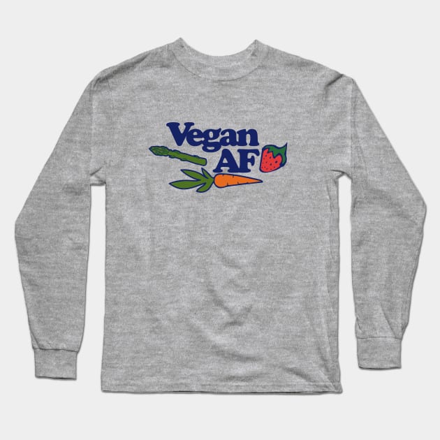 Vegan AF Long Sleeve T-Shirt by bubbsnugg